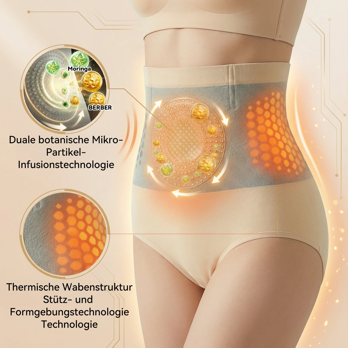 Offizieller Markenshop | 🍎🍎 PAURAJU® 2026 MORINGA UND BERBERIN 4-IN-1 MIKROKAPSELTE SHORTS FÜR FORMENDE UND FETTVERBRENNUNG