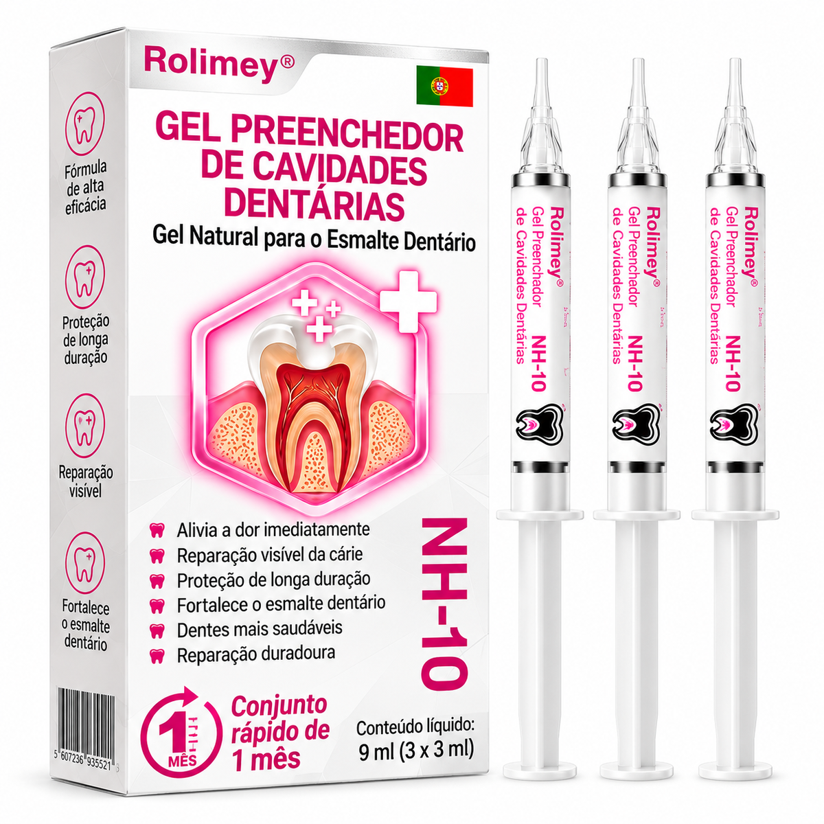 🇵🇹 Loja Oficial |🦷🍗 Rolimey® DenPerm – Gel natural de preenchimento do esmalte dentário para o tratamento de cáries
