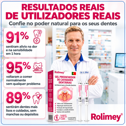 🇵🇹 Loja Oficial |🦷🍗 Rolimey® DenPerm – Gel natural de preenchimento do esmalte dentário para o tratamento de cáries