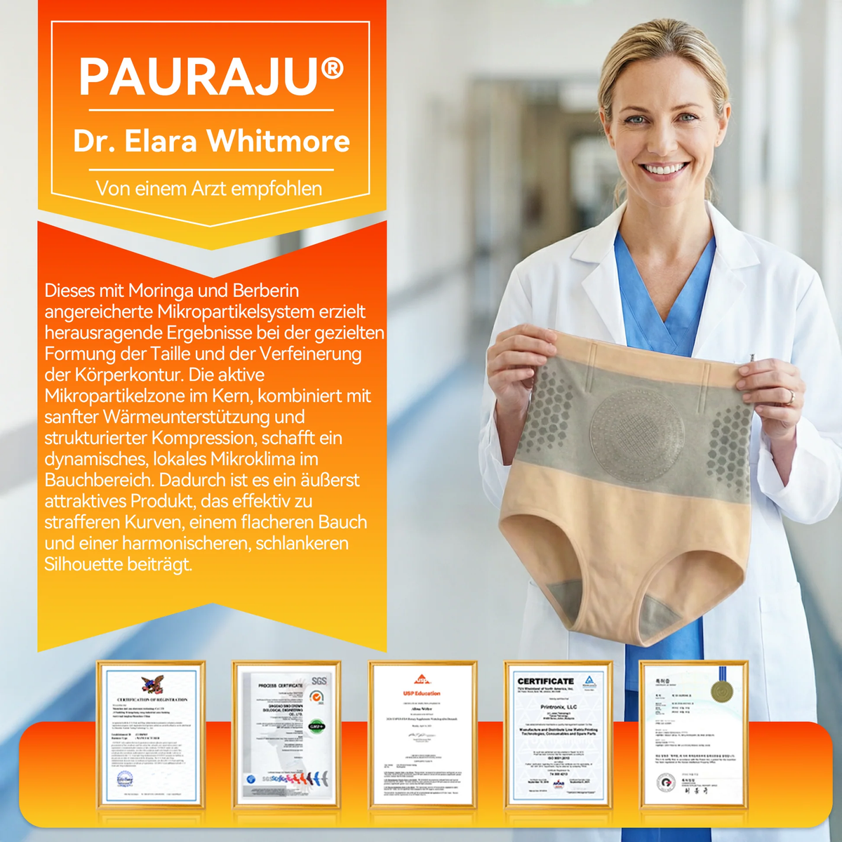 Offizieller Markenshop | 🍎🍎 PAURAJU® 2026 MORINGA UND BERBERIN 4-IN-1 MIKROKAPSELTE SHORTS FÜR FORMENDE UND FETTVERBRENNUNG
