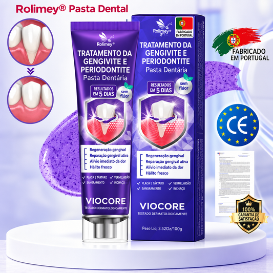 🇵🇹 Loja Oficial |🦷🍖 Rolimey® VioCore Pasta de dentes para o tratamento da inflamação das gengivas e da periodontite com veneno de abelha