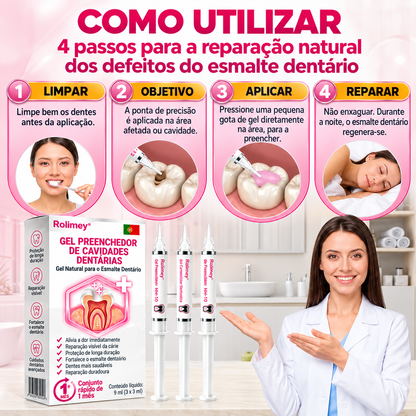 🇵🇹 Loja Oficial |🦷🍗 Rolimey® DenPerm – Gel natural de preenchimento do esmalte dentário para o tratamento de cáries