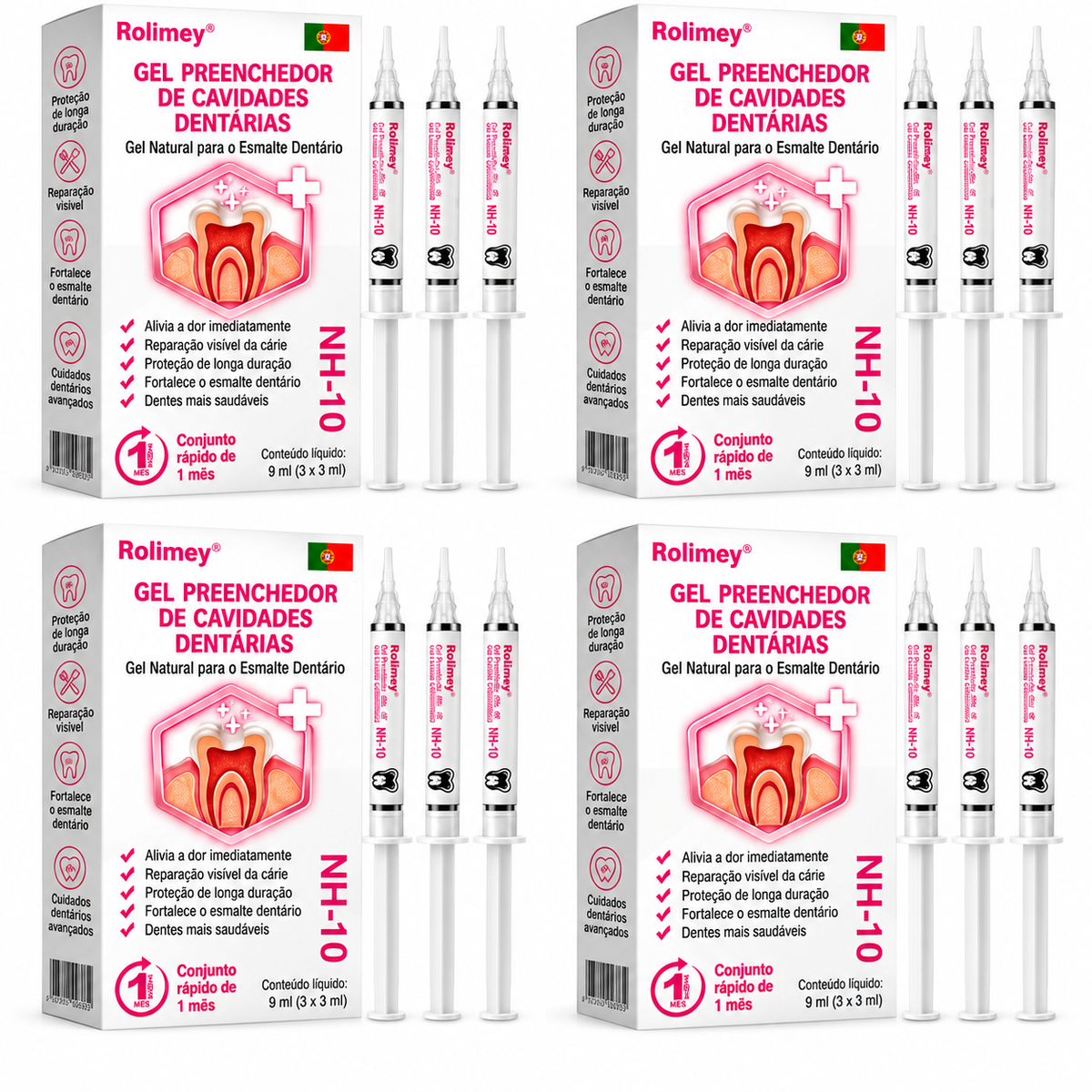 🇵🇹 Loja Oficial |🦷🍗 Rolimey® DenPerm – Gel natural de preenchimento do esmalte dentário para o tratamento de cáries